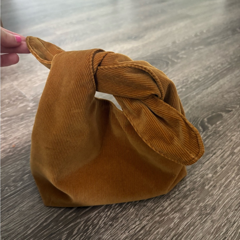 Merit Elegant Corduroy Mini Makeup Bag - Brown